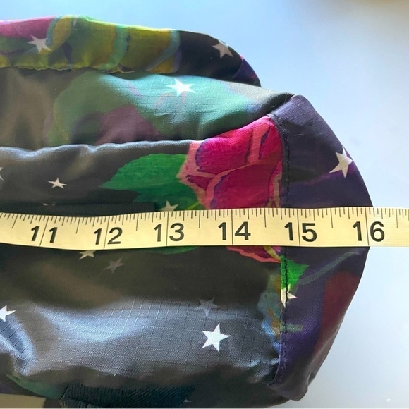 Cynthia Rowley Floral & Star Print Backpack Black NWT - Picture 10 of 10